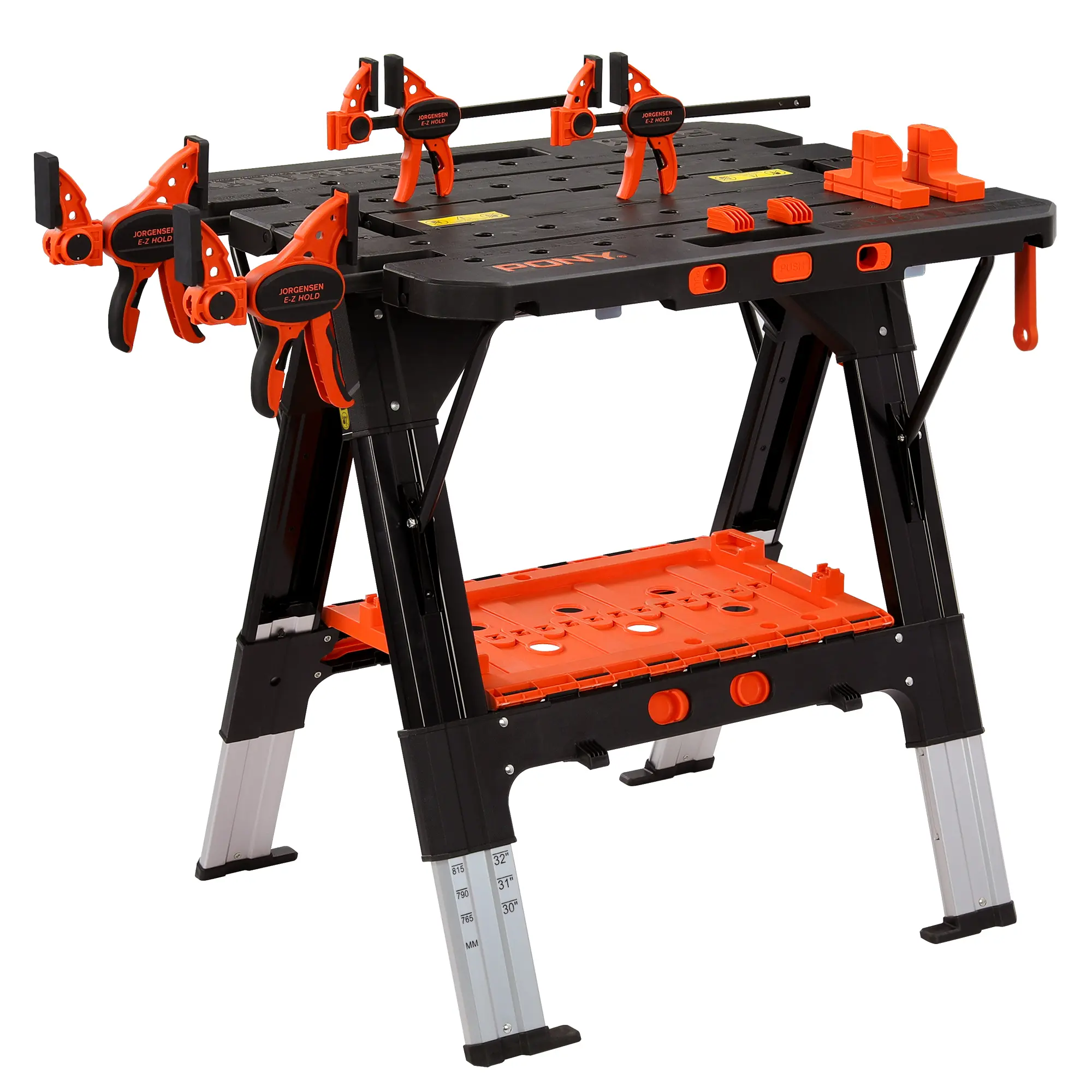 Pony Portable Folding Work Table, Workbench & Sawhorse