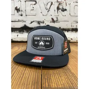 Black Rubber Patch HBA Flatbill Cap