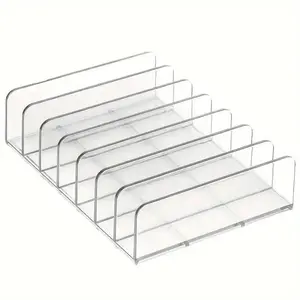Clear Acrylic Eyeshadow Palette Holder 1/2 Counts Compact Organizer Tray for Vanity & Bathroom Countertop Lightweight Portable Enhanced Visibility