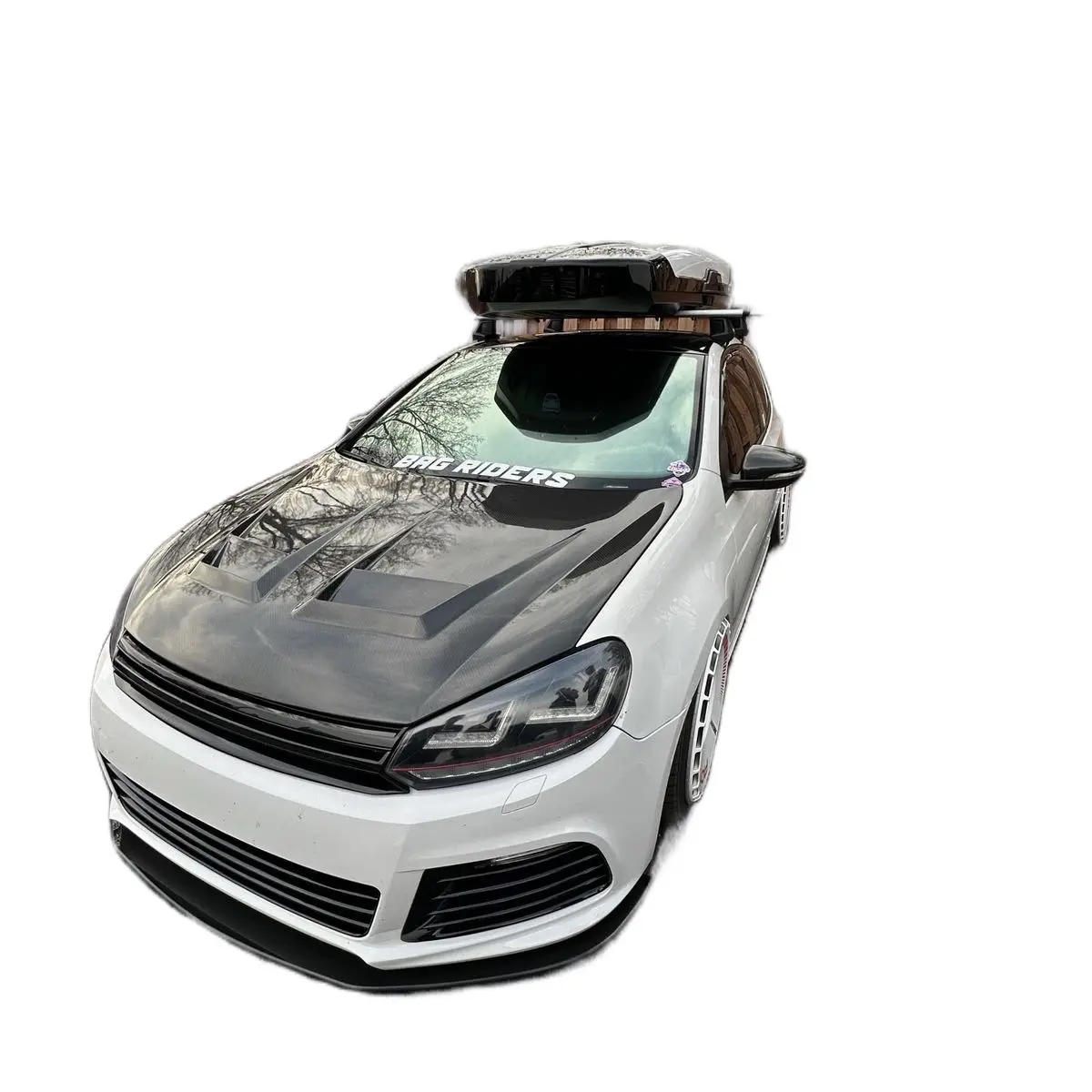 Carbon fiber hood mk6 gti