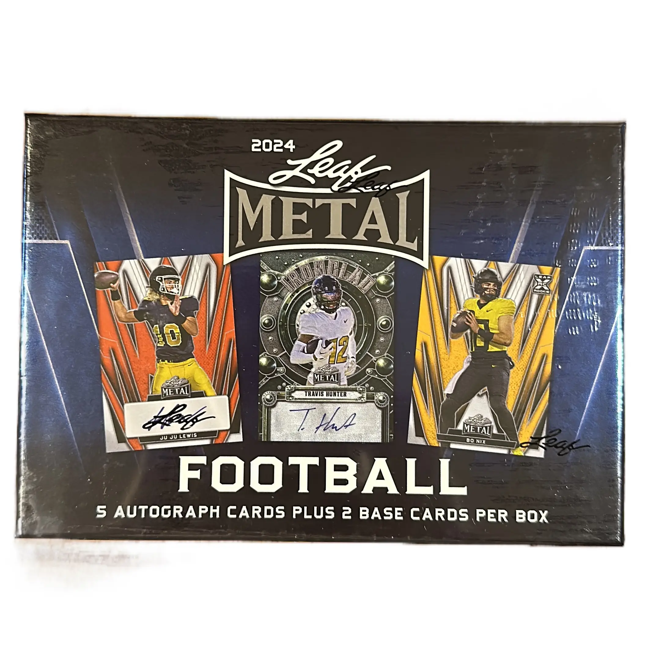 Serial Number Break 2024 Leaf Metal Football x1 #2