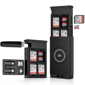 Card  SD Card Reader Case,Multi  USB-C 3.1 Gen 2  with Light/USB A/MicroUSB/OTG Adapter Convertor Kit & SD/TF Card Holder for Travel Phones Cameras PC Drones Data Transfer