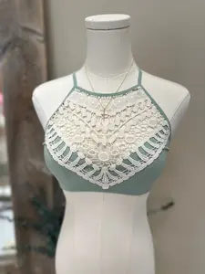 Crochet Bralette: Sage