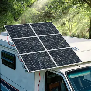 Portable Solar Panel Kit 15w Outdoor with 50a Controller, Dc Output 18v, Ideal for Camping, Rvs, Emergency Power Supply, Solar Power System
