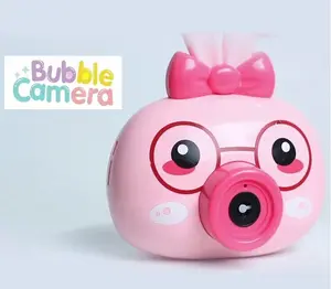 A.S.K Rabbit Bubble Camera Toy with Music & Lights -Pink