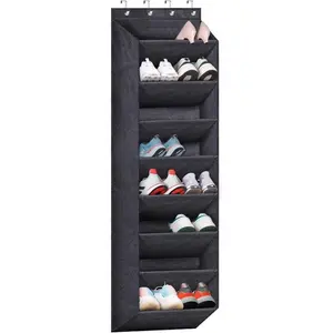 Over The Door Shoe Organizer, 1 Count Shoe Storage Rack, Shoe Organizer for Closet, Narrow Shoe Rack for Door Hanging Storage, Hangable