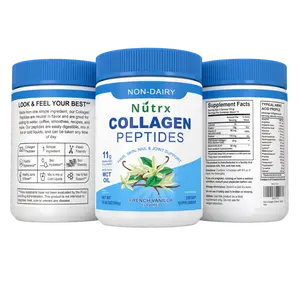 Collagen Peptides Powder Vanilla - Sugar Free, Non-Dairy Collagen Protein Powder - Dissolves Easy, No Clumps Collagen Powder With Vital Proteins, Collagen Protein Supplements (30 Servings) - By Nutrx Healthcare Healthy Fitness Beauty Dietary Supplement