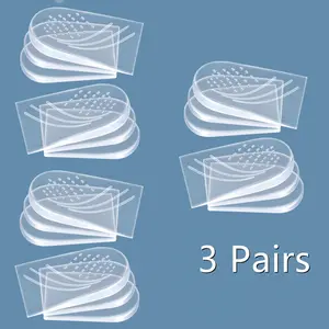 3 Pairs Adjustable Heel Wedge Inserts Soft Shock-absorbing Heel Pad Lateral Heel Wedge Silicone Insoles Supportive Shoe Cushions Beauty & Personal Care
