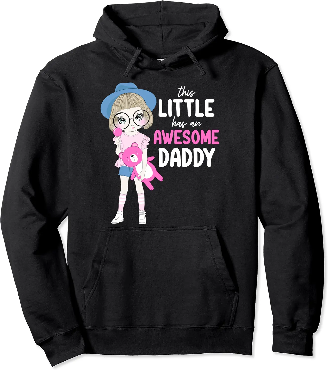 DDLG Baby Girl BDSM This Little Has An Awesome Daddy Stuffie Pullover Hoodie - Autumnsc Shop 86B08P1X42ZR