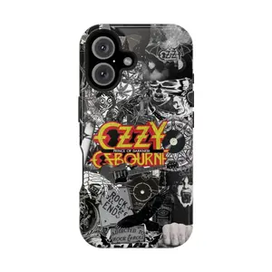 Vintage Ozzy Phone Case, Rock Band Pattern Case Cover Compatible With iPhone 16 15 14 13 12 11 Pro Max X XS, Galaxy S25 S24 S23 S22 Ultra