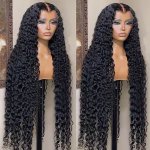CORIIANA Deep Wave 13x6 HD Lace Front Human Hair Wig Brazilian Curly Wigs Human Hair For Black Women Pre Plucked Wet An Wavy Lace Frontal Wig 250% Density