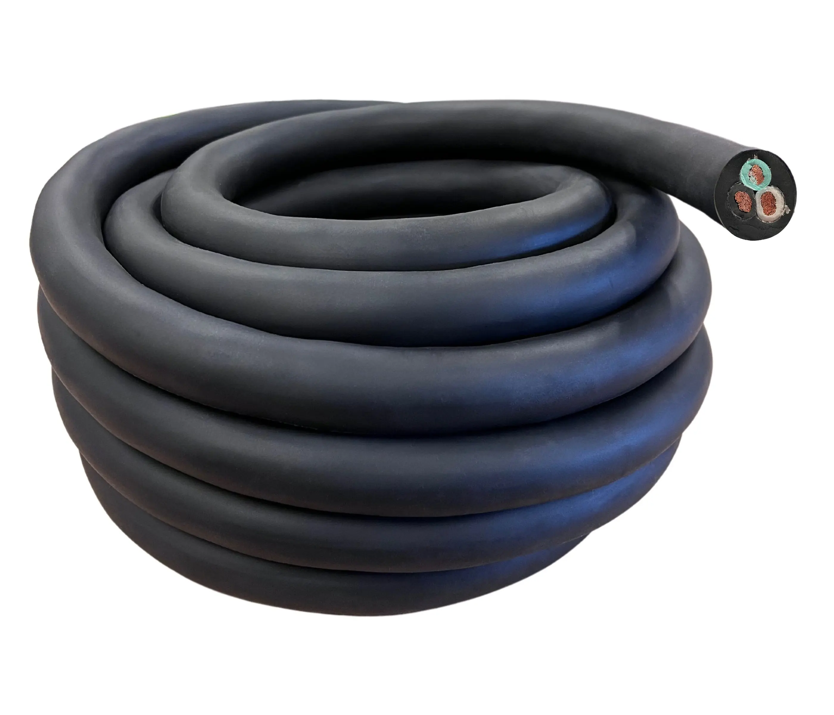 6/3 SOOW Portable Power Extension Cable - 6 Gauge (6 AWG) 3 Conductor, 600V, Ultra Flexible Insulation Jacket, Motor Leads, UL & CSA Certified, 30 AWG Pure Copper Strands, Extreme Temperature & Battery Acid Resistant for Construction Machinery Ul And Csa,