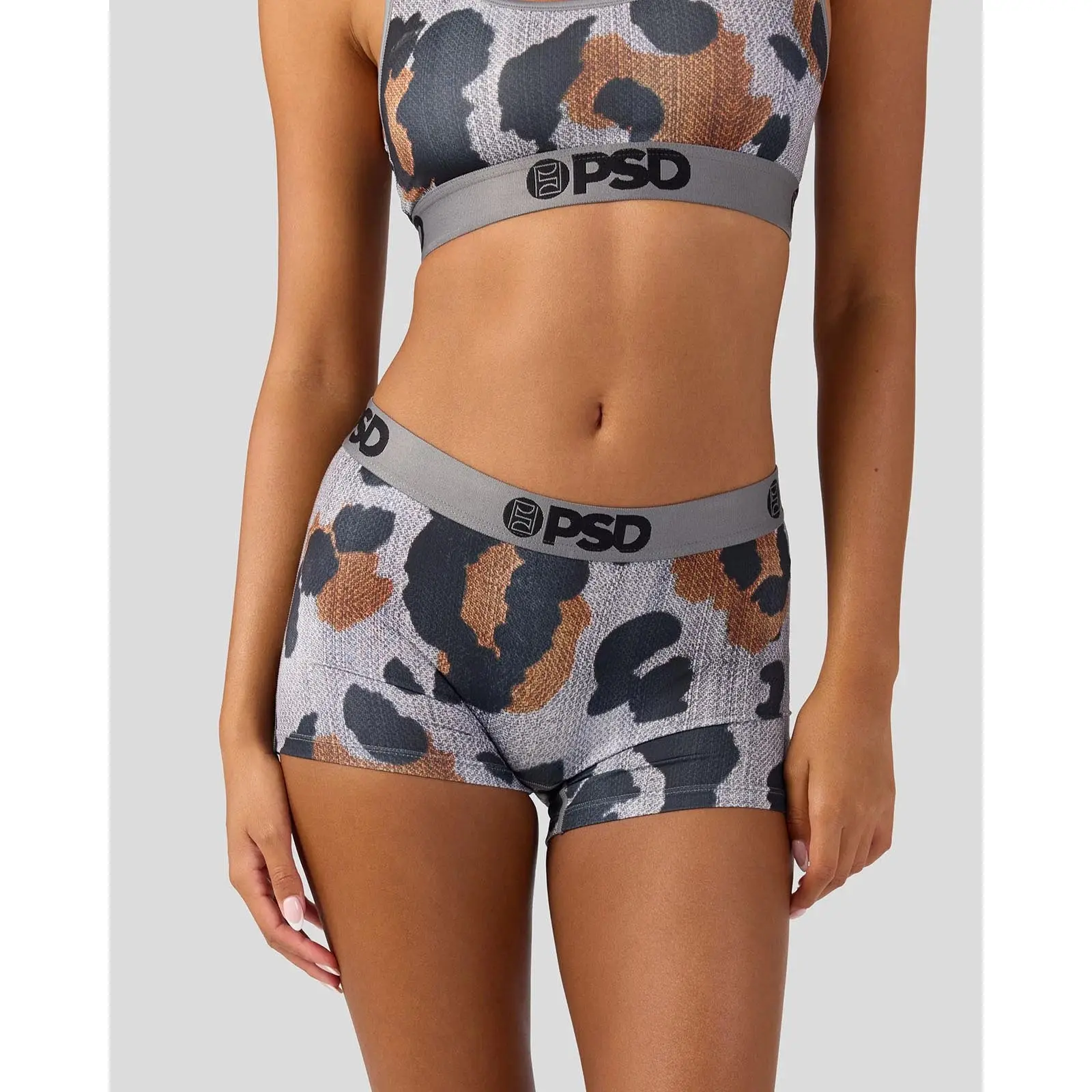 PSD Womens Denim Cheetah Boy Short Underwear - Comfortable, Breathable, Ultra-light Fabric