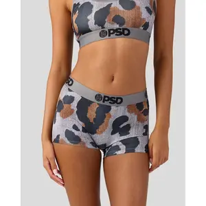 PSD Womens Denim Cheetah Boy Short Underwear - Comfortable, Breathable, Ultra-light Fabric