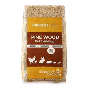 Pine Wood Pet Bedding for Small Pets & Chickens, 24 L Bag