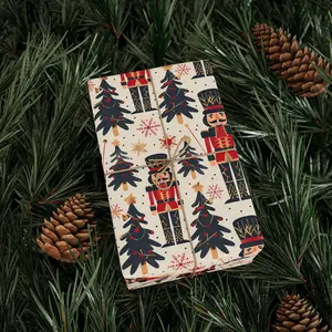 Nutcracker Wrapping Paper/ Christmas Gift Wrap/ Nutcracker Gift Paper/ Christmas Wrapping Paper/ Nutcracker Gift Wrapping Paper.
