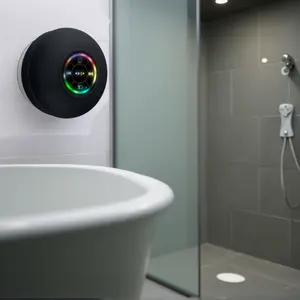 Mini Portable Shower Speaker, IPX4 Waterproof Wireless Music Player Rechargeable Compatiable with Smartphone, Laptop