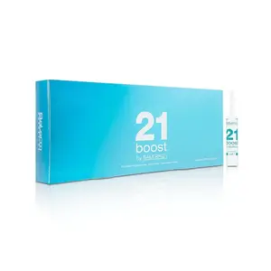 SALERM - Concentrated Hair Mask 21 Boost Hydrating Hair Ampoules - 8 x 13 ml - Repairs Hair - with Heat Protector - Anti-Pollution and Anti-Frizz