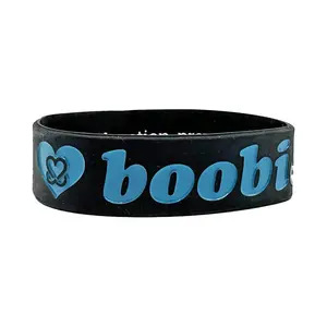 i love boobies! Classic Bracelet - Black Sky