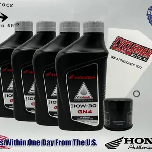 Cyclemax Standard GN4 10W-30 Oil Change Kit compatible with 2024-2025 Honda CB650R