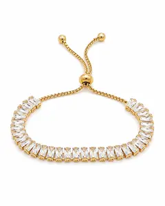 Baguette Crystal Slider Bracelet