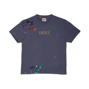 Gallery Dept. Dept Logo Hand Painted T-Shirt Navy (men) by StockX