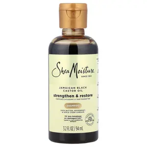 SheaMoisture Jamaican Black Castor Oil, Strengthen & Restore Shampoo, 3.2 fl oz (95 ml)