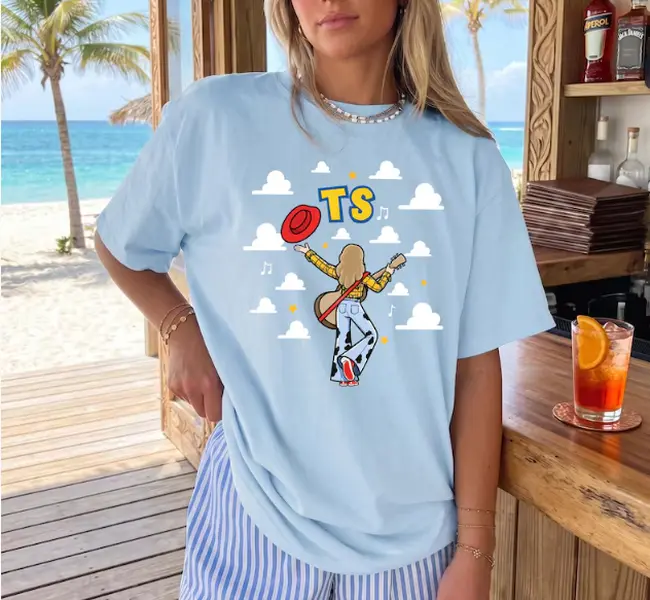 Comfort Colors Tay Story 13 Shirt, Cloud Summer Beach Graphic Tee, Vintage Music Fan Gift, Unisex T-Shirt