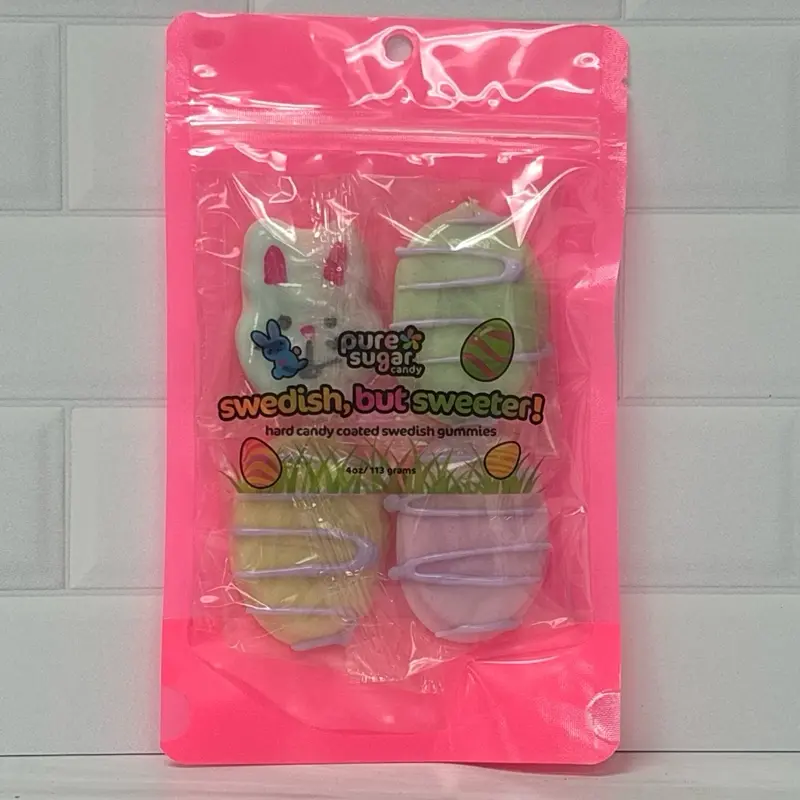 EASTER COTTON CANDY BUNNY AND STRAWBERRY OVAL EGGS