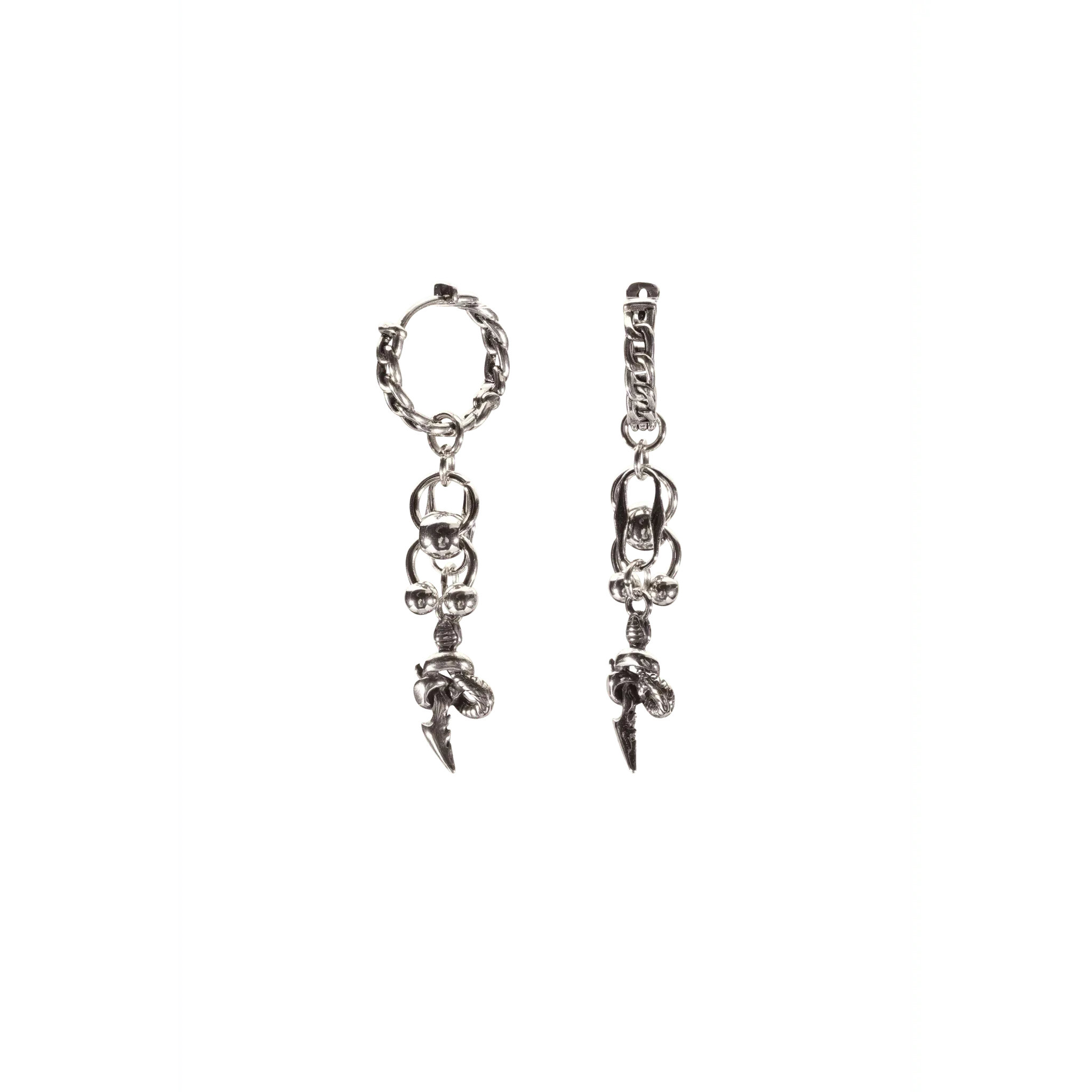 SNAKE HOOP EARRINGS