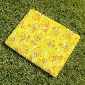 Tweety Bird Floor Mat Soft Flannel Non-Slip Area Rug Water Absorbent Thick Floor Mat for Bedroom Living Room Kitchen Hallway Entryway Indoor Outdoor Durable Home Decor Mat