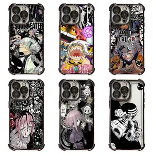 S-S0ul Eater Anime Phone Case Manga Collage Protective Cover Compatible for iPhone 17 Promax 16 15 14 13 12 11 and for Samsung S21-S25 Perfect Gift for Fans Her/Him