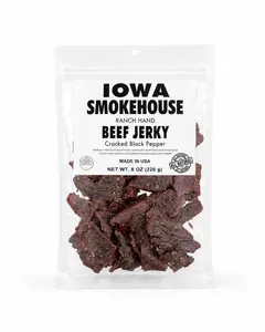 Ranch Hand 8 oz Beef Jerky Cracked Black Pepper