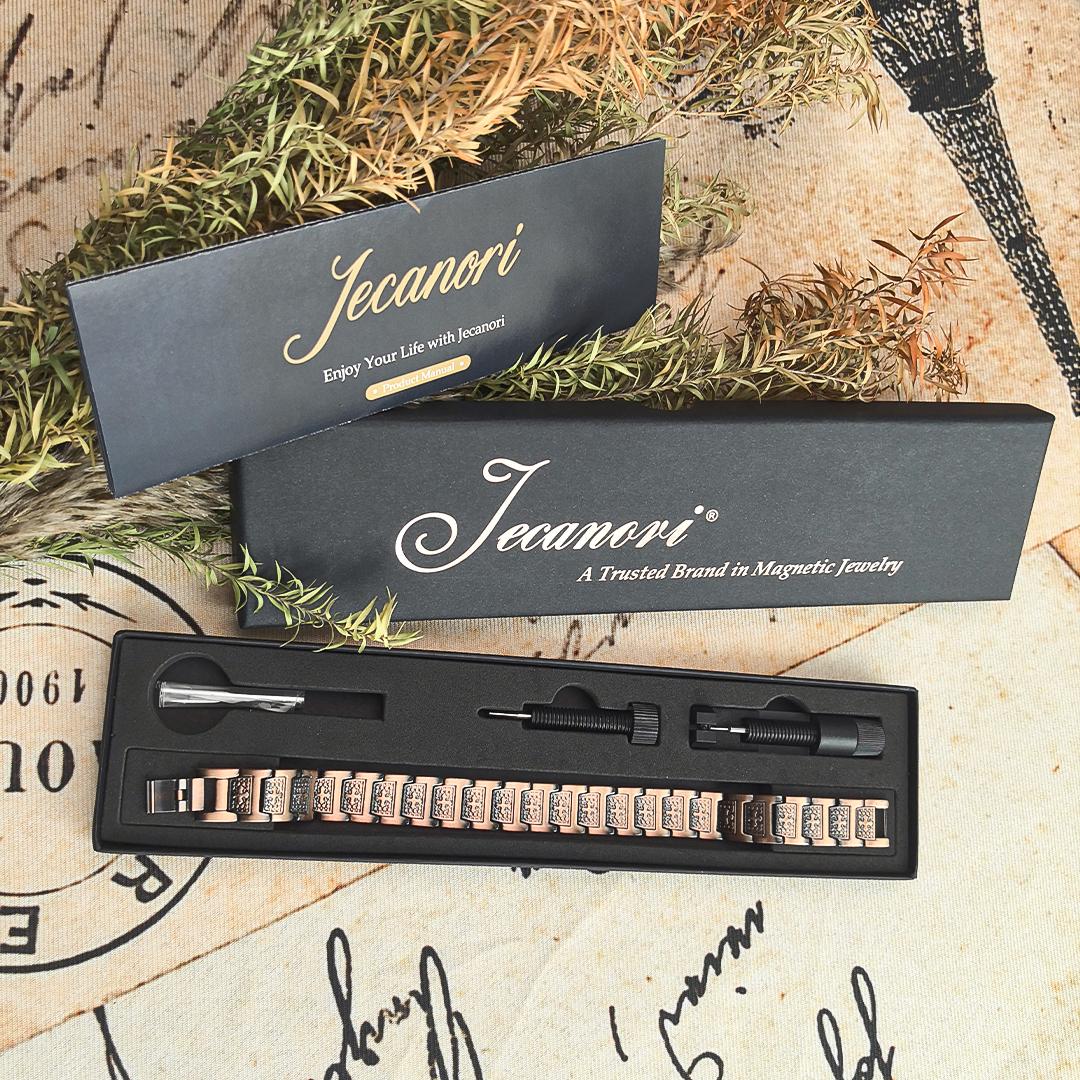 Jecanori Pure Copper Bracelet for Men, Magnetic Cross Bracelets for Men with 3500 Gauss Magnets, Mens Pure Copper Bracelet,summerwins