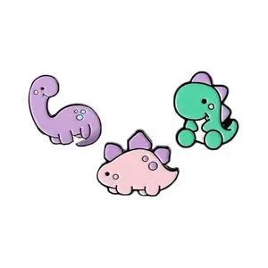 Cute Dino Enamel Pin – Fun Cartoon Dinosaur Badge for Jurassic Fashion Looks – Perfect Gift for Teens, Friends or Collectors