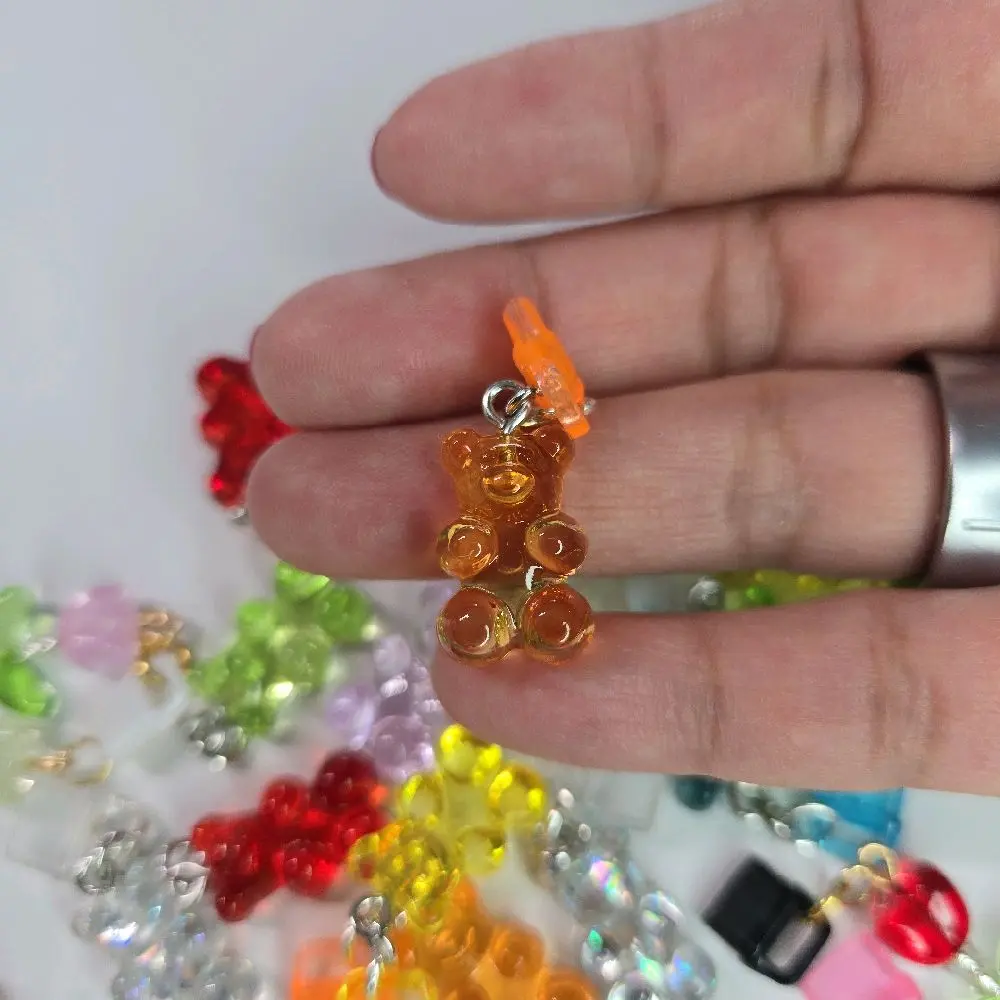 USBC Dust Plug Gummy Bear Charm - Orange, Secure Fit, Perfect for Phone, Kindle, Headphones, and More