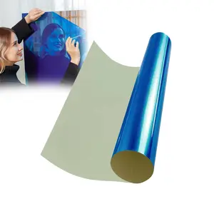 Self-Adhesive Reflective Chrome Silver Vinyl Wrap – Sticker Film Sheet for Car Decal & DIY Projects