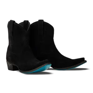 Emma Jane Bootie - Soft Black Suede