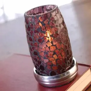 Amethyst Hurricane Candle Holder