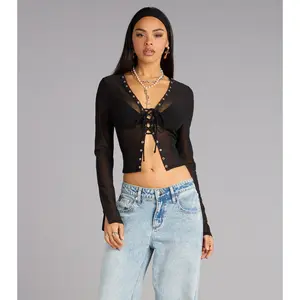 Cool Intentions Lace-Up Top