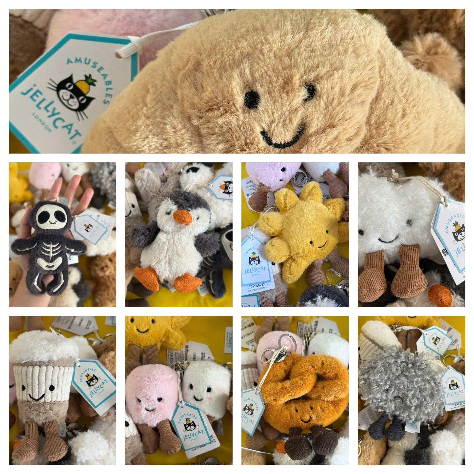 Jellycat Plush Keychain Cute Bag Charm Soft Bunny Frog Teddy Aesthetic Kawaii Mini Stuffed Toy Gift for Women Girls 2026 Trend