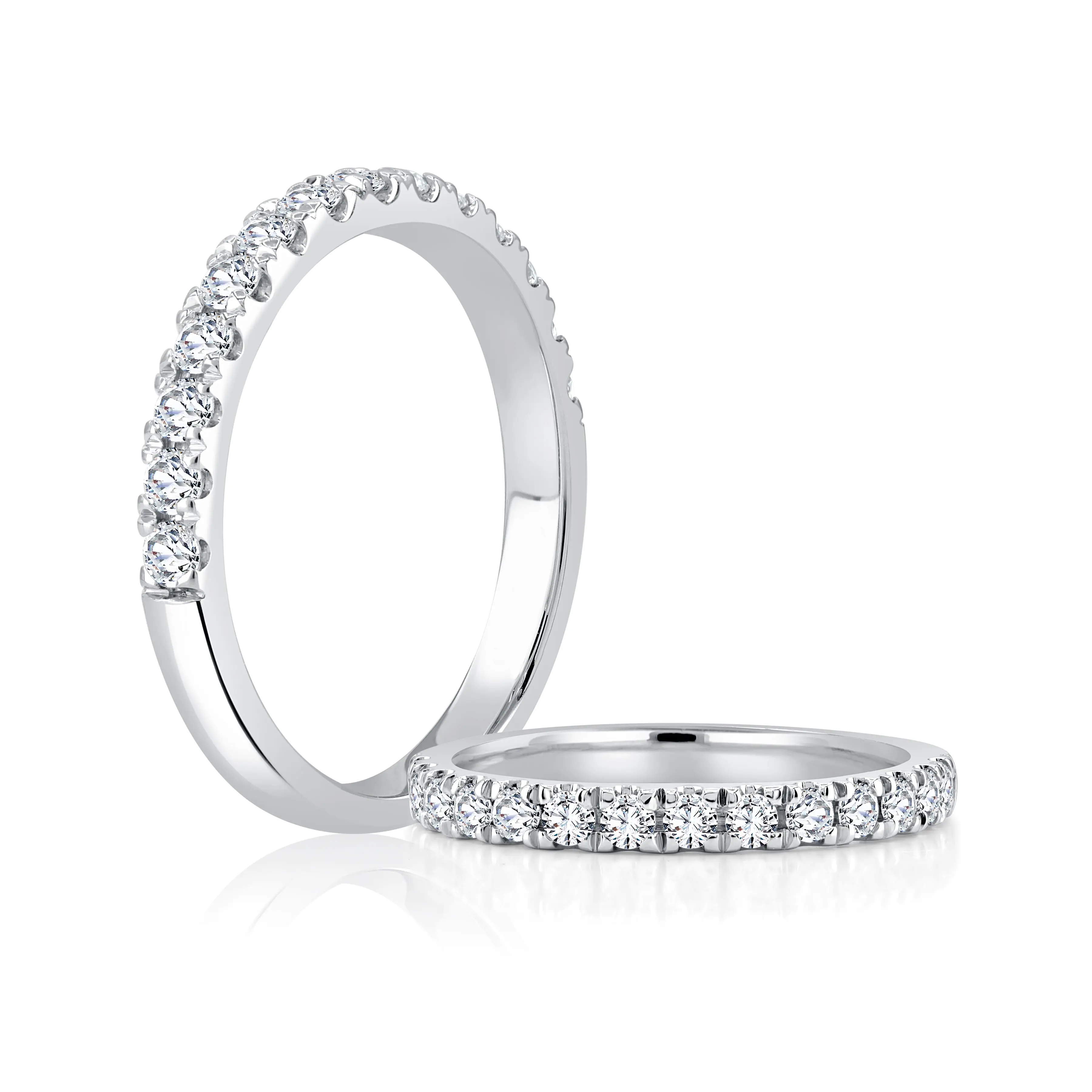 Diamond Wedding Bands  -  Women'