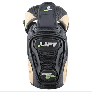 LIFT KAX-0K APEX GEL KNEE GUARDS LIFT - Black and Beige Protective Gear with Gel Technology