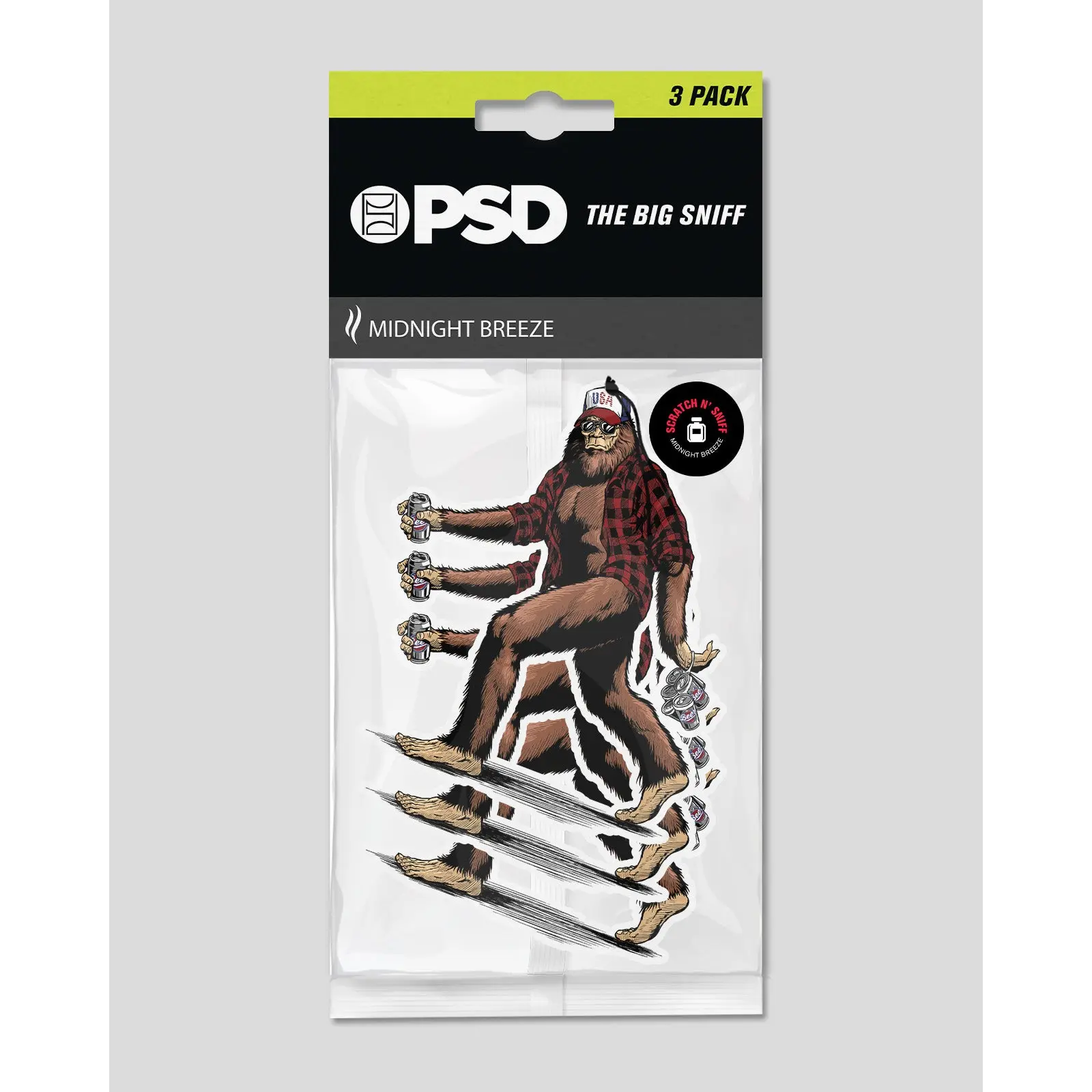 PSD Big Foot Air Freshener 3 Pack