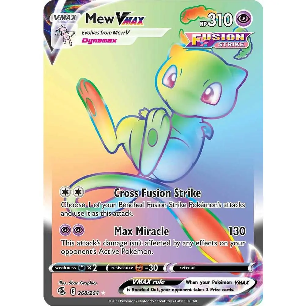Mew VMAX (Secret) - SWSH08: Fusion Strike (SWSH08)