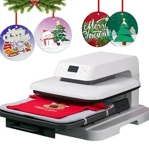 HTVRONT automatic Heat Press Machine for T Shirts - Heat Press 15x15 - Heats Up Fast & Distribute Heat Evenly, Intelligent Heat Press Machines for HTV, Sublimation, Heat Transfer Projects - for Christmas gift, DIY projects, home decoration