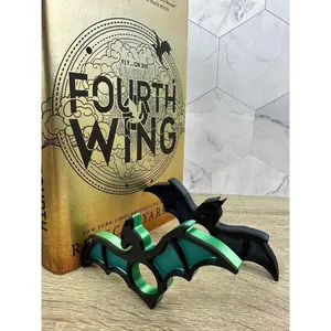 Dragon Wings Book Page Holder (Set of 2) Fantasy Bookmark Thumb Relief Accessory for Easy Reading Customizable Bookish Gift for Book Lover