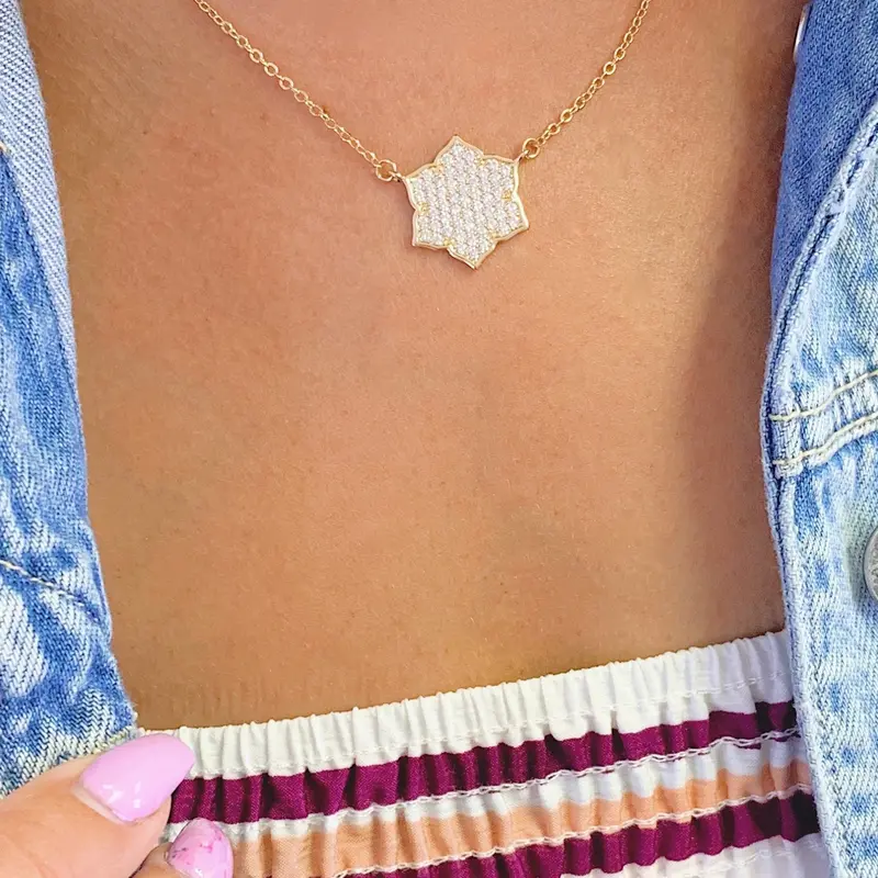 Magnolia Pave Necklace
