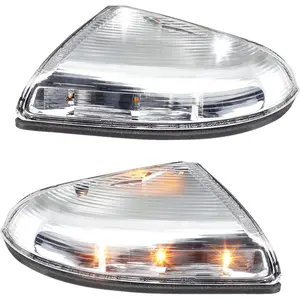 LED Side Mirror Turn Signal Puddle Light Lamp Assembly Compatible with Dodge Ram 1500 2500 2010-2018, Ram 1500 Classic 2019-2022, Replacement for 68064949AA 68064948AA