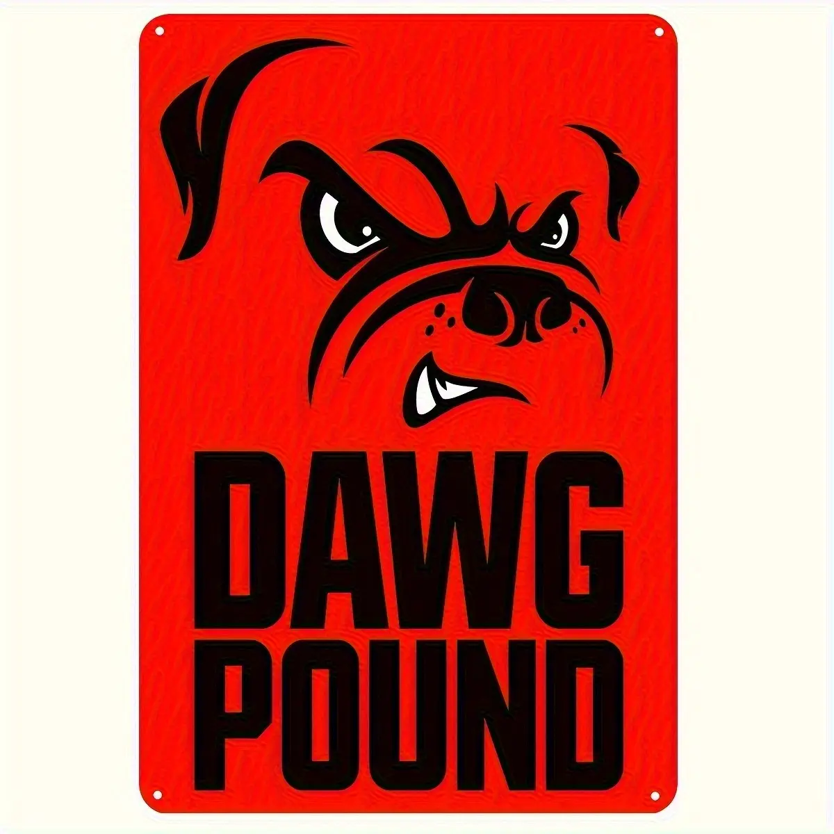 Dawg Pound Iron Wall Art Poster, Durable Retro Metal Sign, 7.87x11.81inch, Ideal for Home, Bedroom, Office, Garden, Cafe, Bar, Boxing Gym Decor, with Great Gift for Holidays
